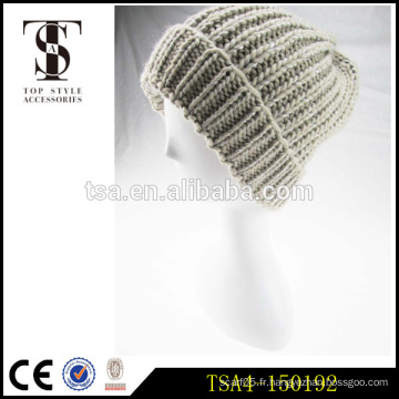 Brosse à bijoux de haute qualité en bonneterie 100% acrylique tricot hiver chapeau